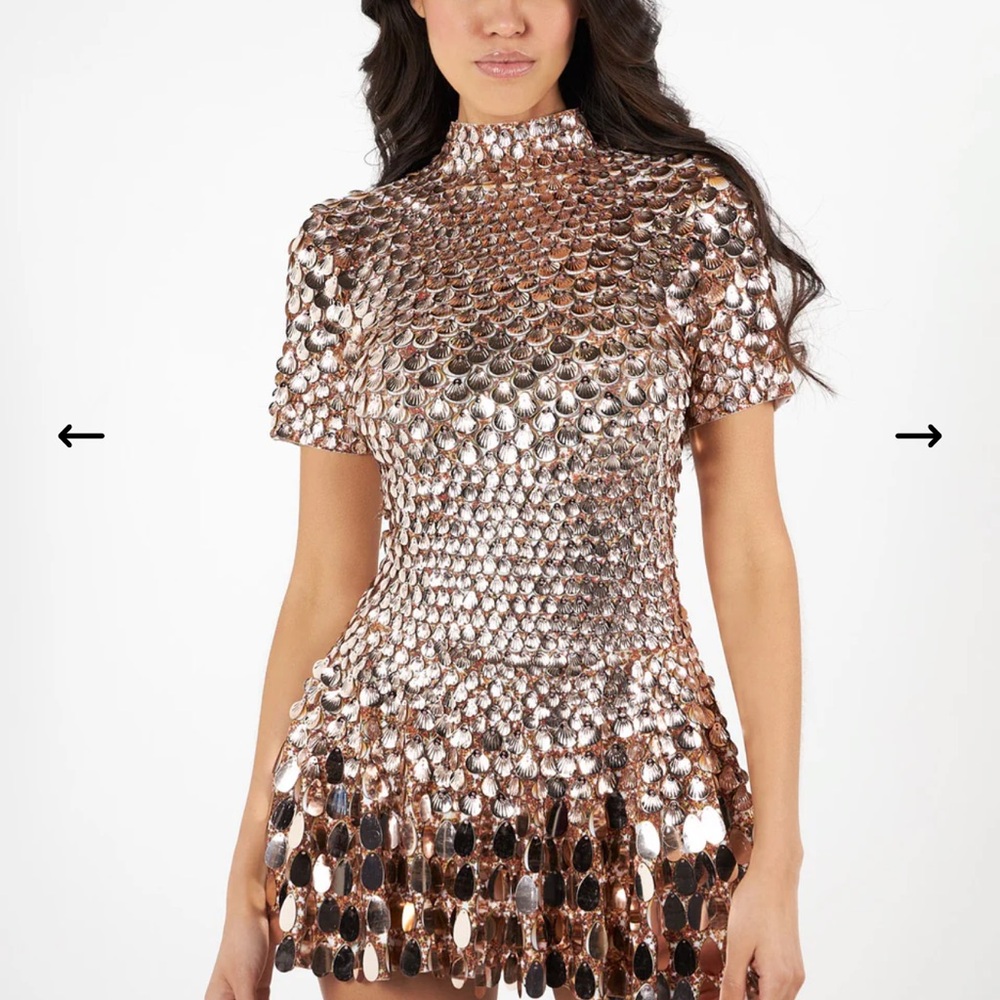 Sequin Metallic Dress